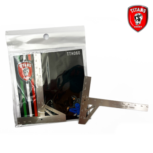 Titans Hobby TTH060: T -strap with template for precise engraving.